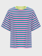 Load image into Gallery viewer, Striped Round Neck Half Sleeve T-Shirt
