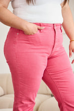 Load image into Gallery viewer, RFM Crop Dylan Full Size Tummy Control High Waist Raw Hem Jeans
