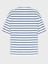 Load image into Gallery viewer, Striped Round Neck Half Sleeve T-Shirt
