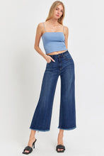 Load image into Gallery viewer, RISEN Full Size Raw Hem Cropped Wide Leg Jeans
