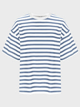 Load image into Gallery viewer, Striped Round Neck Half Sleeve T-Shirt
