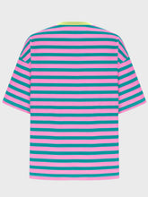 Load image into Gallery viewer, Striped Round Neck Half Sleeve T-Shirt
