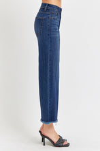 Load image into Gallery viewer, RISEN Full Size Raw Hem Cropped Wide Leg Jeans
