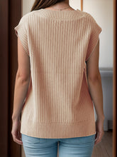 Load image into Gallery viewer, V-Neck Cap Sleeve Knit Vest
