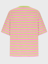 Load image into Gallery viewer, Striped Round Neck Half Sleeve T-Shirt
