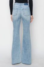 Load image into Gallery viewer, RISEN Full Size High Rise Raw Cut Hem Bootcut Jeans
