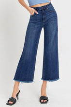 Load image into Gallery viewer, RISEN Full Size Raw Hem Cropped Wide Leg Jeans
