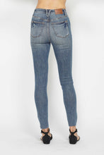 Load image into Gallery viewer, Judy Blue Full Size Tummy Control Vintage Wash Hem Destroy Skinny Jeans
