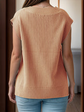 Load image into Gallery viewer, V-Neck Cap Sleeve Knit Vest
