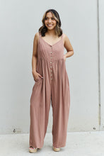Load image into Gallery viewer, Wide Leg Button Down Jumpsuit

