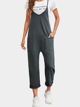 Load image into Gallery viewer, Spaghetti Strap Straight Leg Jumpsuit with Pockets
