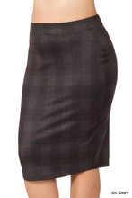 Load image into Gallery viewer, Penelope Plaid Pencil Skirt
