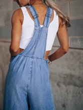 Load image into Gallery viewer, Wide Leg Denim Overalls
