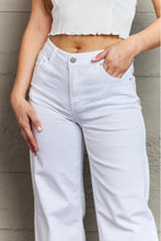 Load image into Gallery viewer, RISEN Raelene High Waist Wide Leg Jeans in White
