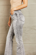 Load image into Gallery viewer, BAYEAS High Waisted Acid Wash Flare Jeans

