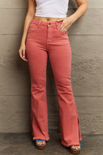Load image into Gallery viewer, RISEN Bailey High Waist Side Slit Flare Jeans
