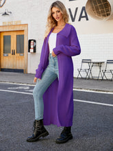 Load image into Gallery viewer, Collared Open Front Duster Cardigan
