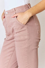 Load image into Gallery viewer, Risen Pink Lady High Rise Ankle Flare Jeans
