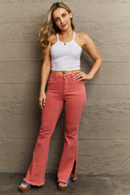Load image into Gallery viewer, RISEN Bailey High Waist Side Slit Flare Jeans
