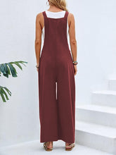 Load image into Gallery viewer, Wide Leg Overalls with Pockets
