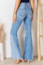 Load image into Gallery viewer, Kancan Mid Rise Raw Hem Flare Jeans
